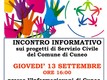 Locandina Incontro informativo all’Informagiovani sul bando del Servizio Civile 2018