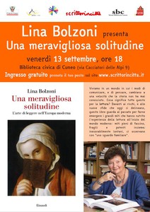 Lina Bolzoni | Una meravigliosa solitudine
