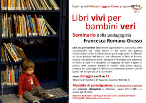 Locandina del Seminario Libri vivi per bambini veri