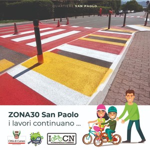 immagine Ripresi i lavori della zona 30 del quartiere San Paolo – Cuneo2