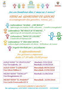 Volantino Giardino di Giochi