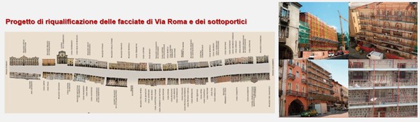 Progetto di restauro delle facciate di Via Roma