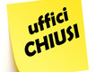 cartello uffici chiusi