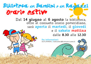 La biblioteca ragazzi amplia il suo orario