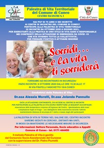 Decima edizione della “Palestra di vita Over 70” anno 2020/2021