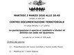 Il volantino dell'assemblea