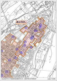 Allegato A “Addensamento A1 – Centro storico” 1:5000