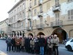La delegazione francese con i rappresentanti del Comune in via Roma