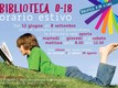 Orario estivo biblioteca 0-18