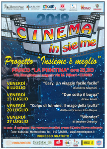 Locandina Progetto Insieme è meglio Cinema insieme 2018