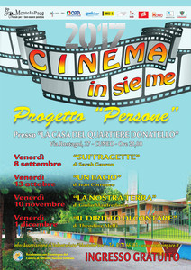Locandina Progetto “PERSONE” | Cinema insieme Autunno 2017