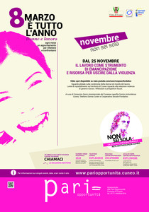 locandina "8 marzo è tutto l’anno" mese di novembre