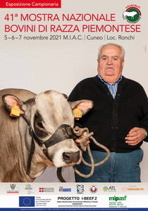 Manifesto mostra nazionale bovini di Razza Piemontese