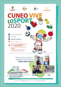 Locandina Cuneo vive lo sport 2020