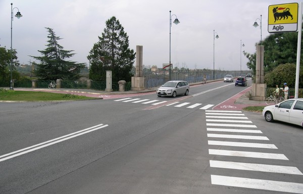 Vista fotografica con inserimento della proposta di pavimentazione