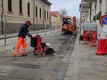 i lavori in corso su via Sobrero