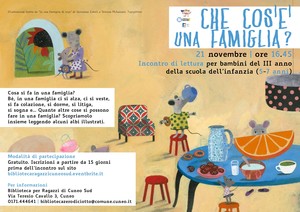 Locandina dell'incontro di lettura