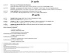 Programma celebrazioni del 25 aprile 2025