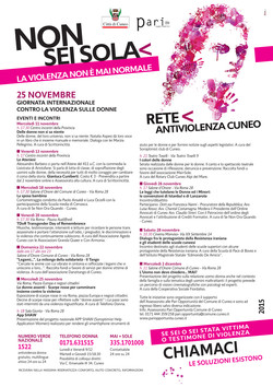 Locandina 25 Novembre 2015