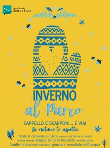 Locandina dell'inverno al parco