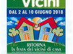 Locandina  Festa dei Vicini di Casa 2018