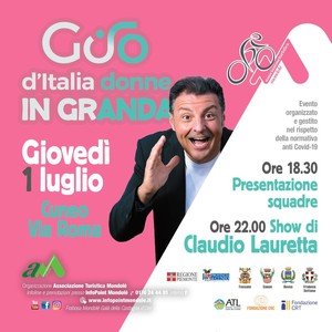 locandina giro d'Italia donne in Granda 2021