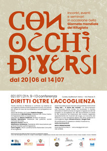 locandina Conferenza "Diritti oltre l'accoglienza"