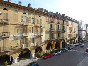 via Roma - veduta degli edifici precedentemente riqualificati