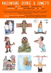 Locandina del laboratorio di fumetto
