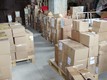 scatole di mascherine già divise e pronte per la distribuzione