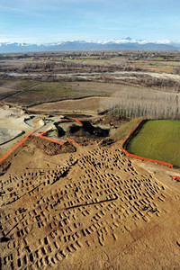 Panoramica della necropoli di Sant’Albano Stura, foto G. Lovera