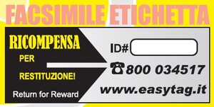 Facsimile etichetta EasyTag