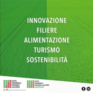 Locandina degli eventi: "innovazione, filiere, alimentazione, turismo e sostenibilità"