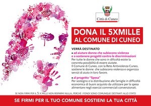 5 x mille alla alla Rete Antiviolenza Cuneo