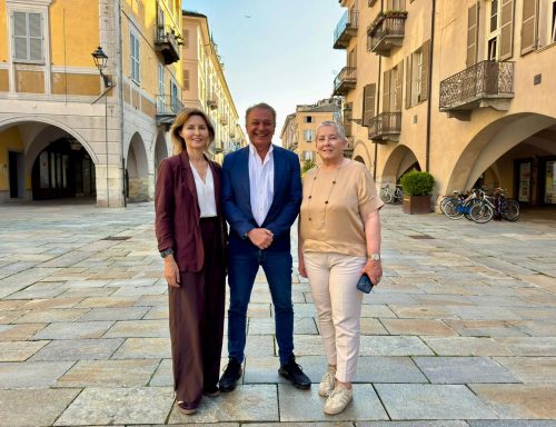 Assessore Paolo Bongioanni, Sindaca Patrizia Manassero, Assessora Sara Tomatis