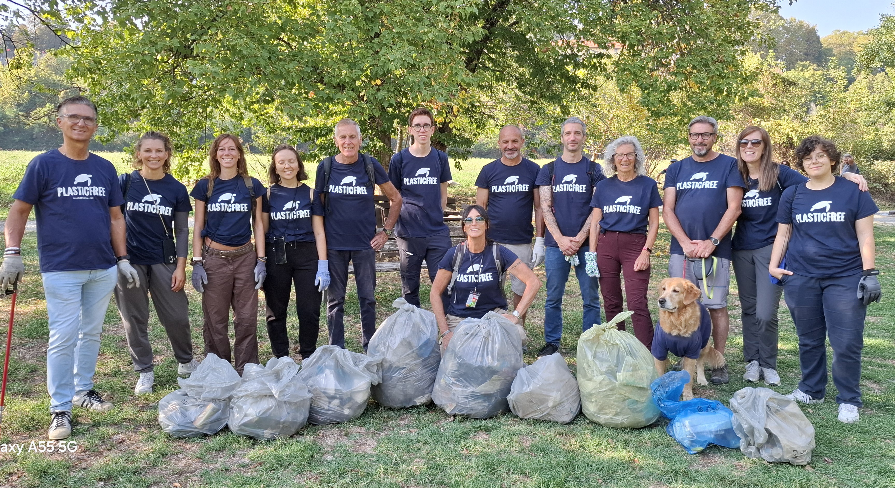 Plastic Free Sea & Rivers, anche Cuneo fa la sua parte: raccolti nove sacchi di rifiuti nel Parco Fluviale